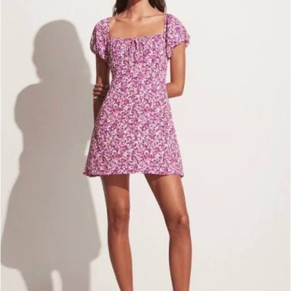 Faithfull the Brand Lovita Mini Dress Violet